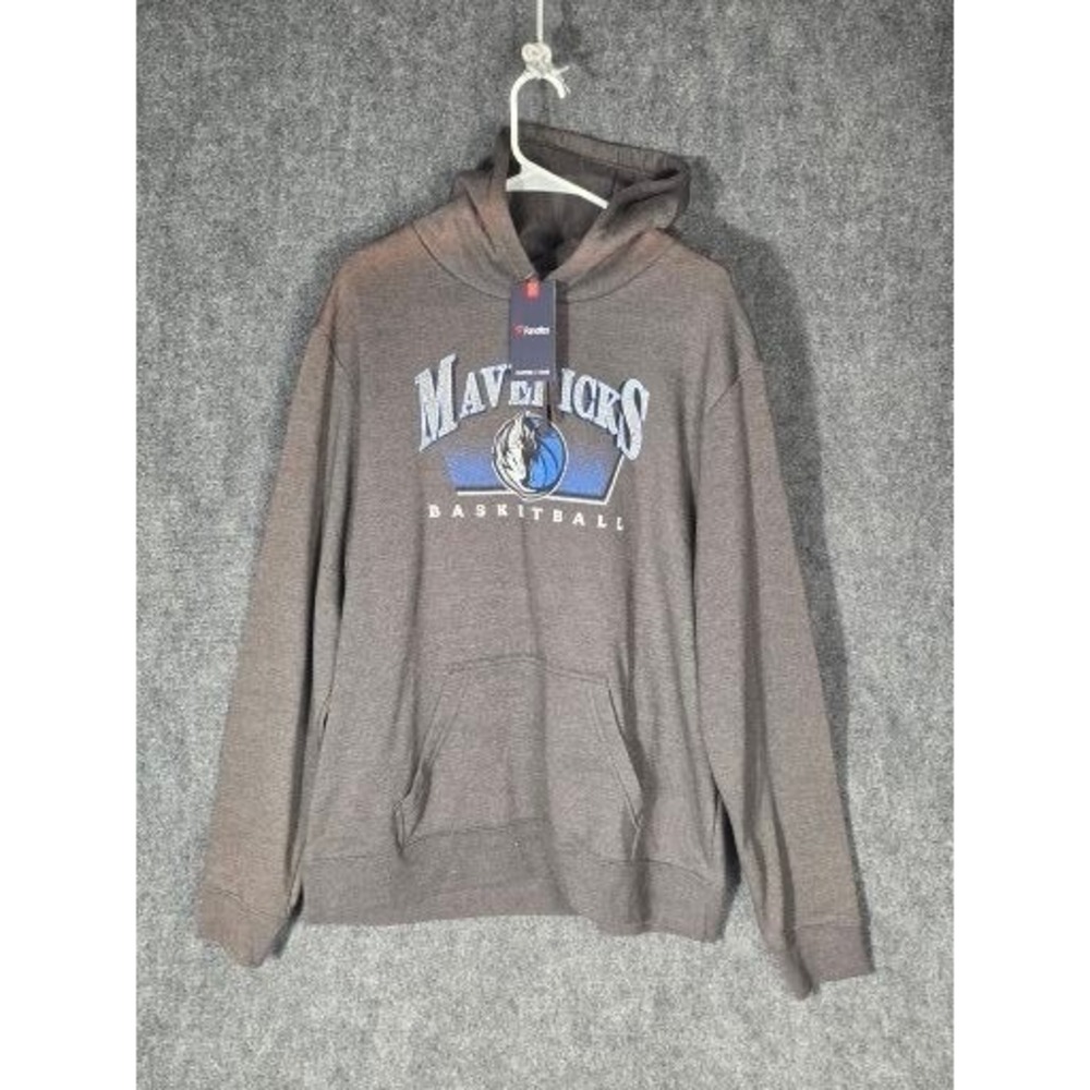 Dallas‎ Mavericks Fanatics Hoodie Mens XL Gray NBA Basketball Pullover NWT Sweat